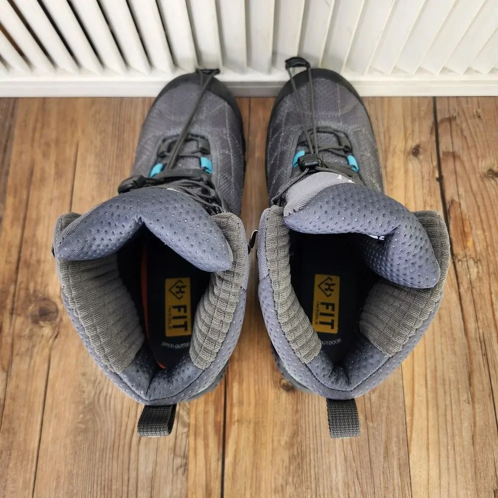 Xpeti Crest Insulated Waterproof Hiking Boots Womens Size 9 Gray Green Trekking
